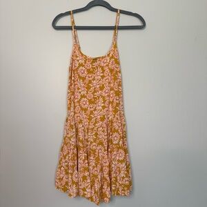 Wild Fable Yellow Sunflower Dress with Spaghetti Straps Size Small